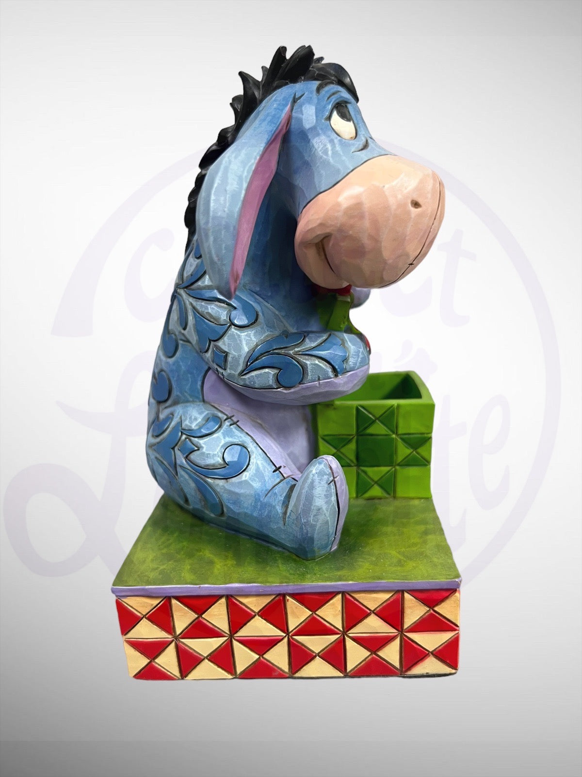 Jim Shore Disney Traditions - Gift of the Season Eeyore Stocking Holder Winnie the Pooh Figurine (No Box)
